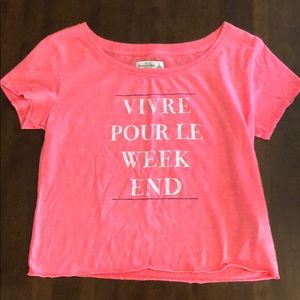 Abercrombie cropped T shirt